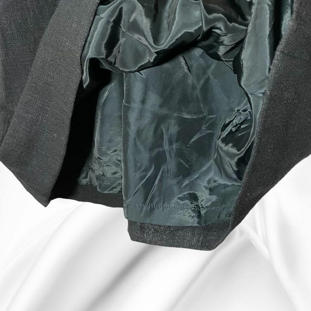 膝丈ワンピース 半袖 Aライン　無地　ブラック　黒　シンプル S レディースのワンピース(ひざ丈ワンピース)の商品写真