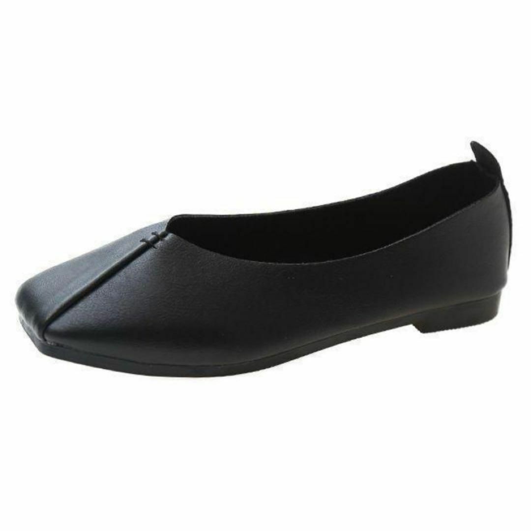フラットシューズ 24.0cm シューズ パンプス バブーシュ  ブラック 黒 レディースの靴/シューズ(ハイヒール/パンプス)の商品写真