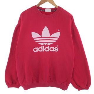 アディダス(adidas)の古着 80年代 アディダス adidas トレフォイルロゴ ロゴスウェットシャツ トレーナー メンズL ヴィンテージ /eaa381091(スウェット)