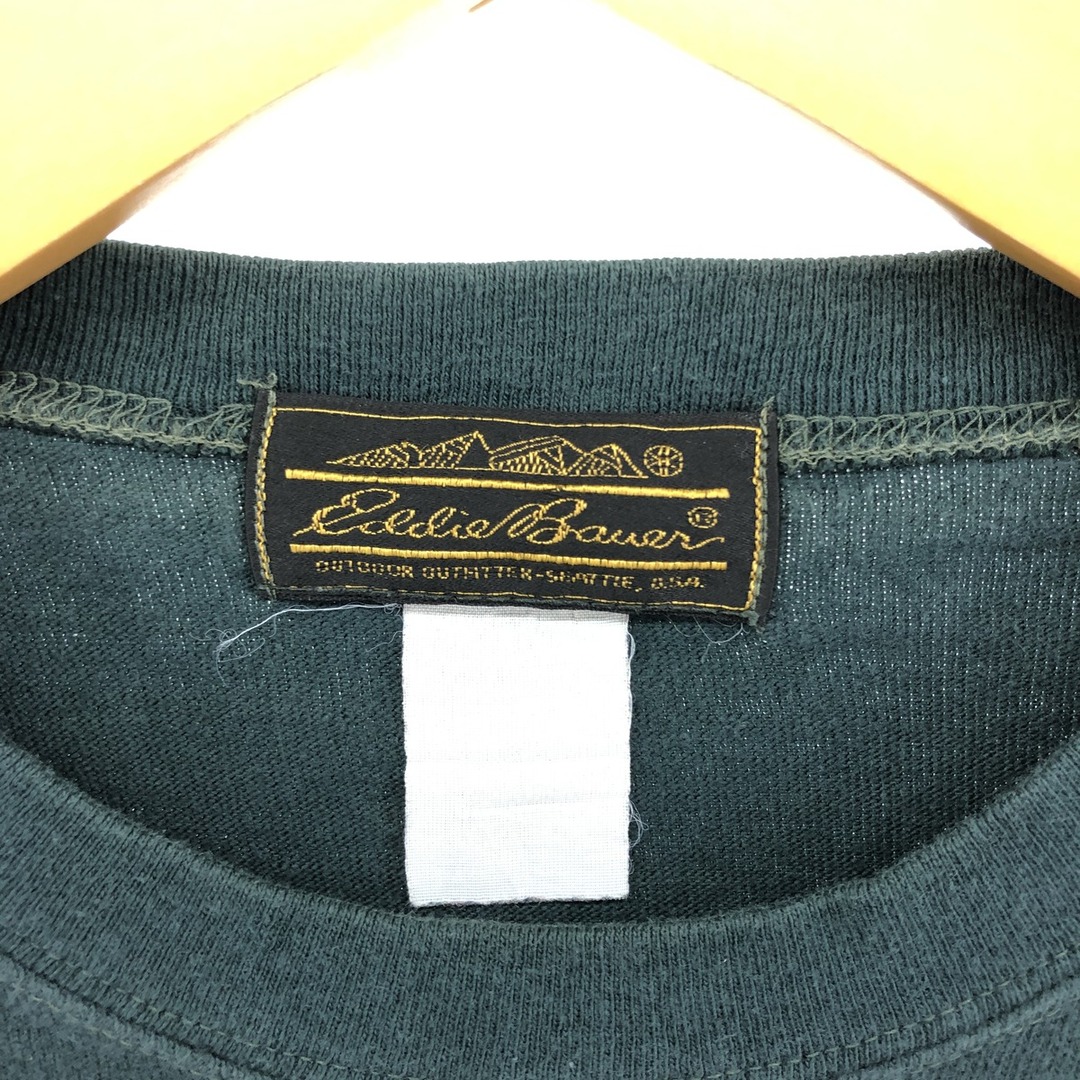 Eddie Bauer(エディーバウアー)の古着 エディーバウアー Eddie Bauer 無地ポケットロングTシャツ ロンT メンズXL /eaa410239 メンズのトップス(Tシャツ/カットソー(半袖/袖なし))の商品写真