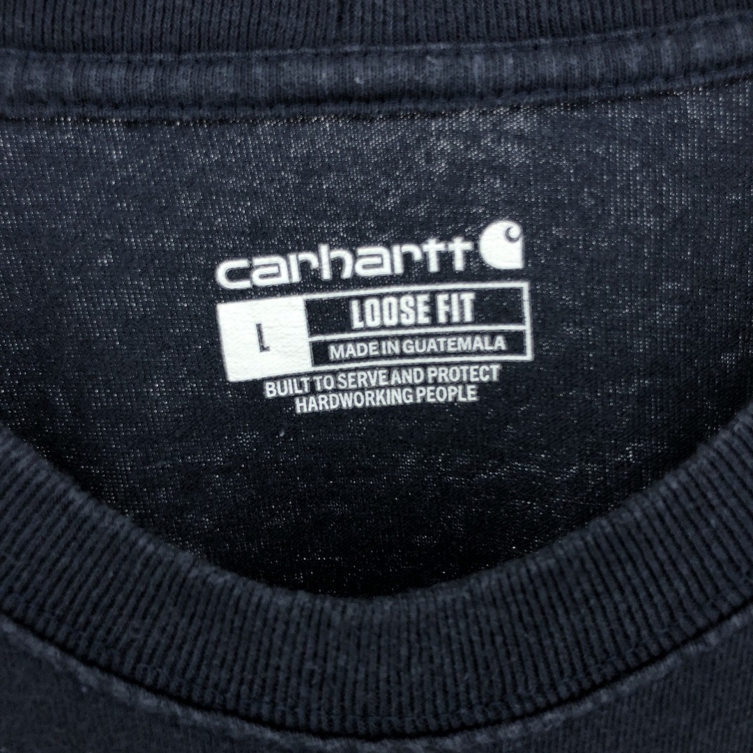 carhartt(カーハート)の古着 カーハート Carhartt Loose Fit 無地ポケットロングTシャツ ロンT メンズL /eaa410573 メンズのトップス(Tシャツ/カットソー(半袖/袖なし))の商品写真