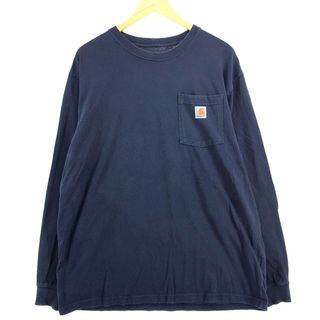 カーハート(carhartt)の古着 カーハート Carhartt Loose Fit 無地ポケットロングTシャツ ロンT メンズL /eaa410573(Tシャツ/カットソー(半袖/袖なし))