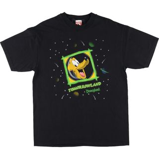 古着 90年代 MICKEY,INC プルート キャラクタープリントTシャツ USA製 メンズL ヴィンテージ /eaa447134(Tシャツ/カットソー(半袖/袖なし))