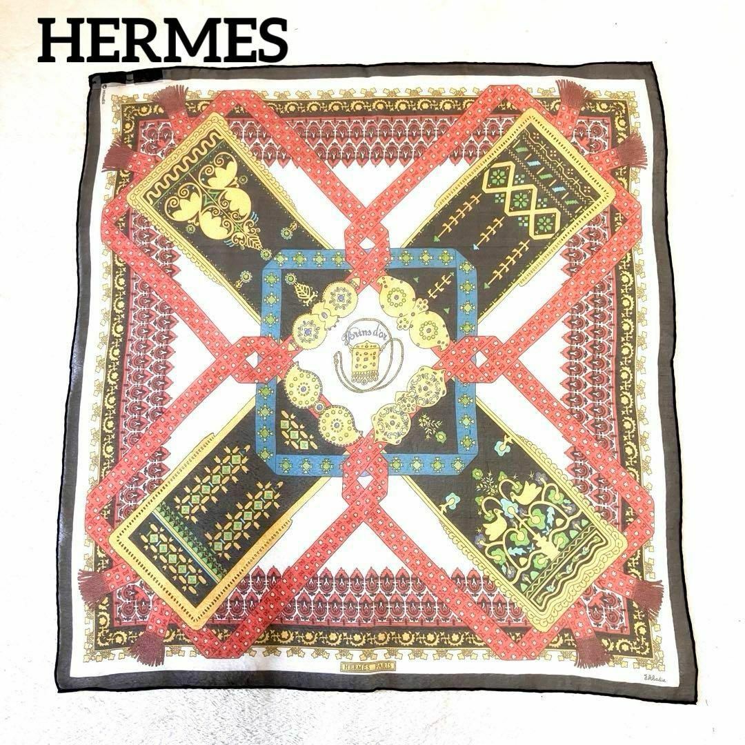 Hermes(エルメス)のHERMES エルメス　スカーフBrinsd’Or[金の若枝] カレ45 　￼ レディースのファッション小物(バンダナ/スカーフ)の商品写真
