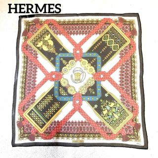 エルメス(Hermes)のHERMES エルメス　スカーフBrinsd’Or[金の若枝] カレ45 　￼(バンダナ/スカーフ)