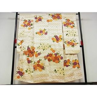 平和屋-こころ店■豪華振袖　駒刺繍　草花文　金彩　正絹　逸品　AAAE1411Bzg(振袖)