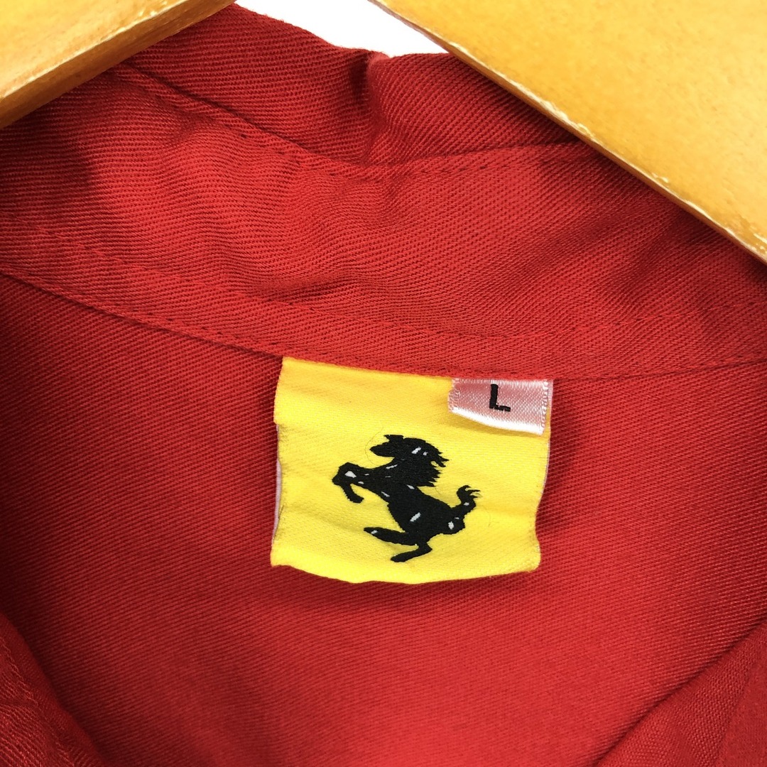 古着 Ferrari フェラーリ 半袖 レーシングシャツ メンズL /eaa448846 メンズのトップス(シャツ)の商品写真