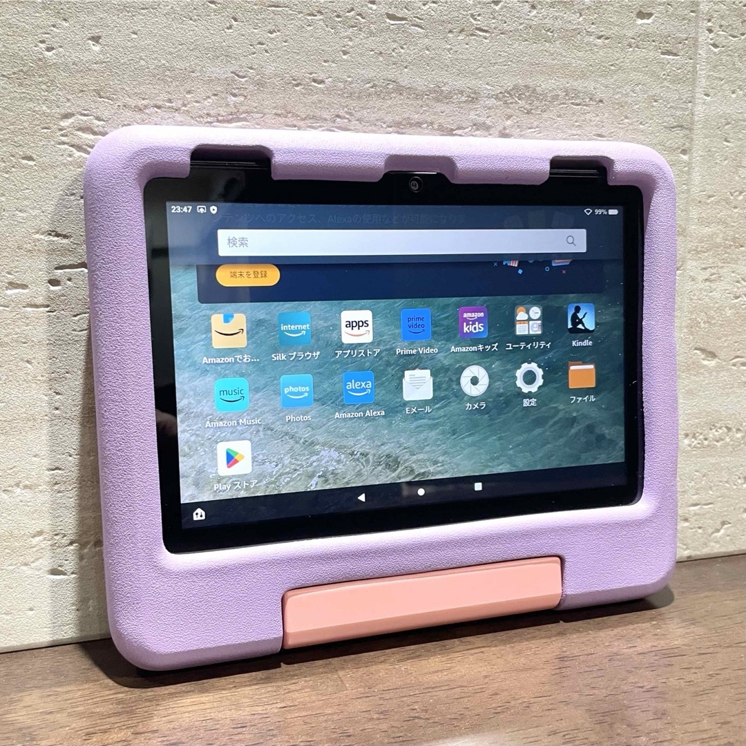 Amazon(アマゾン)のAmazon fire HD 8 キッズモデル パープル 最新版 中古美品 スマホ/家電/カメラのPC/タブレット(タブレット)の商品写真