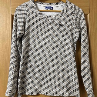 バーバリーブルーレーベル(BURBERRY BLUE LABEL)のバーバリーブルーレーベル　ノバチェックTシャツ　38サイズ(Tシャツ(長袖/七分))
