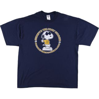 ジャージーズ(JERZEES)の古着 ジャージーズ Jerzees SNOOPY スヌーピー キャラクタープリントTシャツ メンズXL /eaa447143(Tシャツ/カットソー(半袖/袖なし))