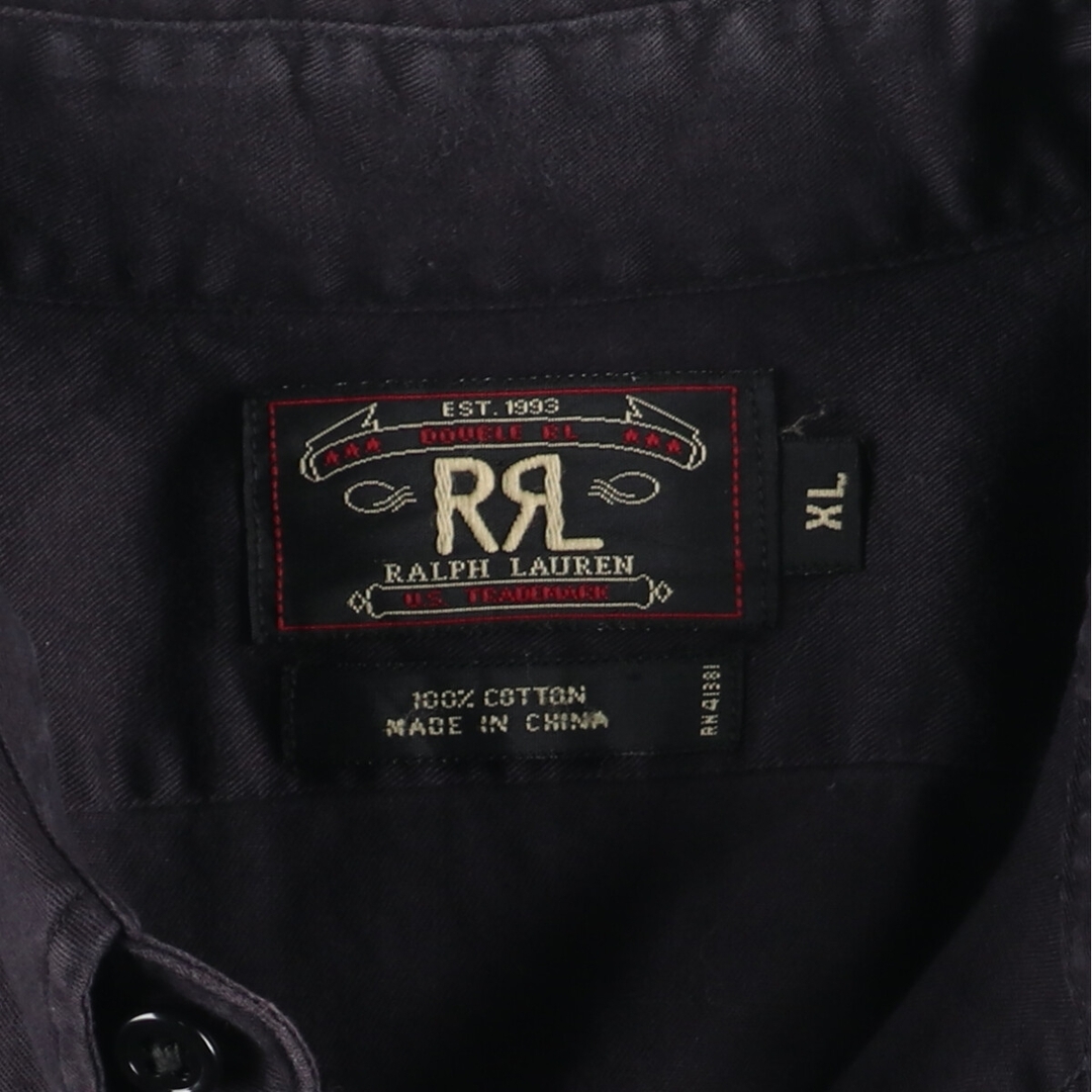 Ralph Lauren(ラルフローレン)の古着 90年代 ラルフローレン Ralph Lauren RRL ダブルアールエル 第一期 長袖 コットンシャツ メンズXL ヴィンテージ /eaa447948 メンズのトップス(シャツ)の商品写真