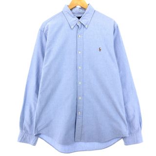 ラルフローレン(Ralph Lauren)の古着 ラルフローレン Ralph Lauren SLIM FIT スリムフィット 長袖 ボタンダウンシャツ メンズXL /eaa448877(シャツ)