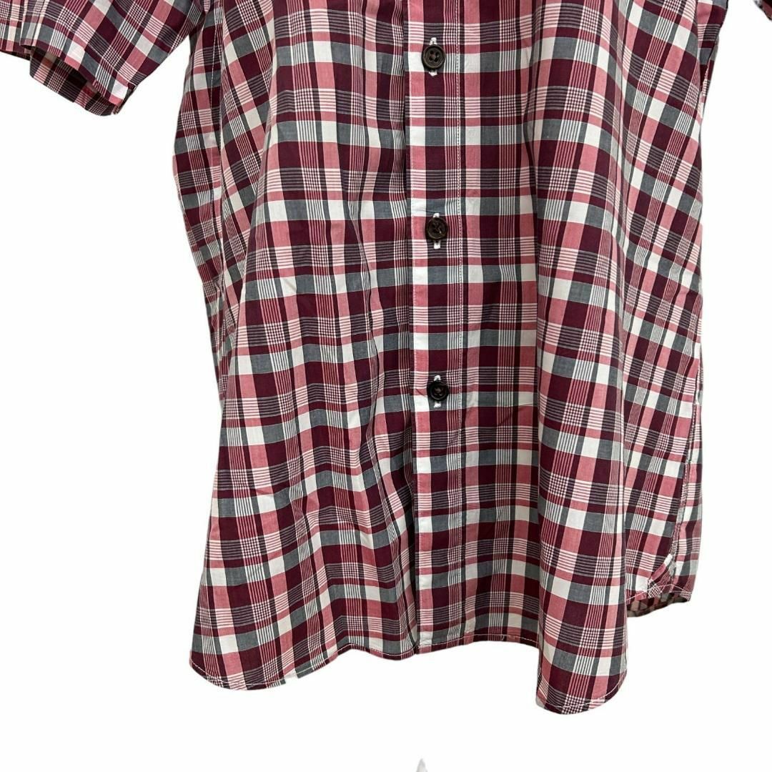 D’URBAN(ダーバン)の美品 ダーバン メンズ トップス シャツ 半袖 レッド チェック LL メンズのトップス(シャツ)の商品写真