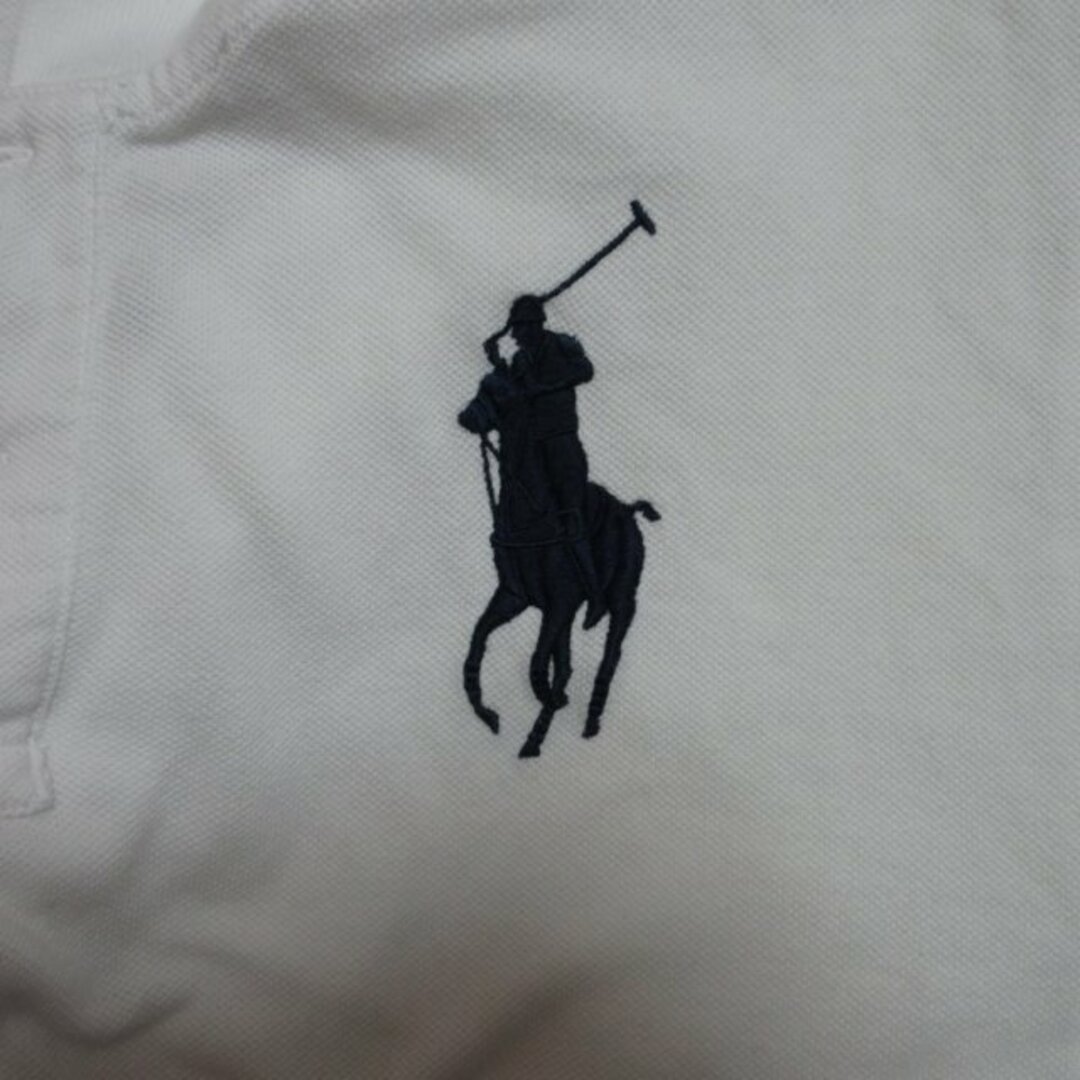 POLO RALPH LAUREN(ポロラルフローレン)のポロ ラルフローレン  ポロシャツ カットソー 刺繍 白 L ■GY14 メンズのトップス(ポロシャツ)の商品写真