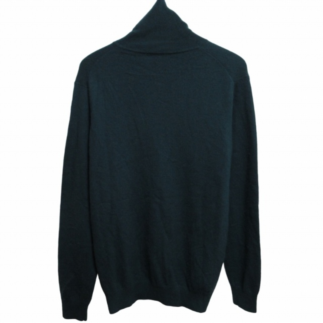 UNIQLO(ユニクロ)のユニクロ UNIQLO カシミヤ ハイネック セーター ニット 長袖 緑 XL  メンズのトップス(ニット/セーター)の商品写真