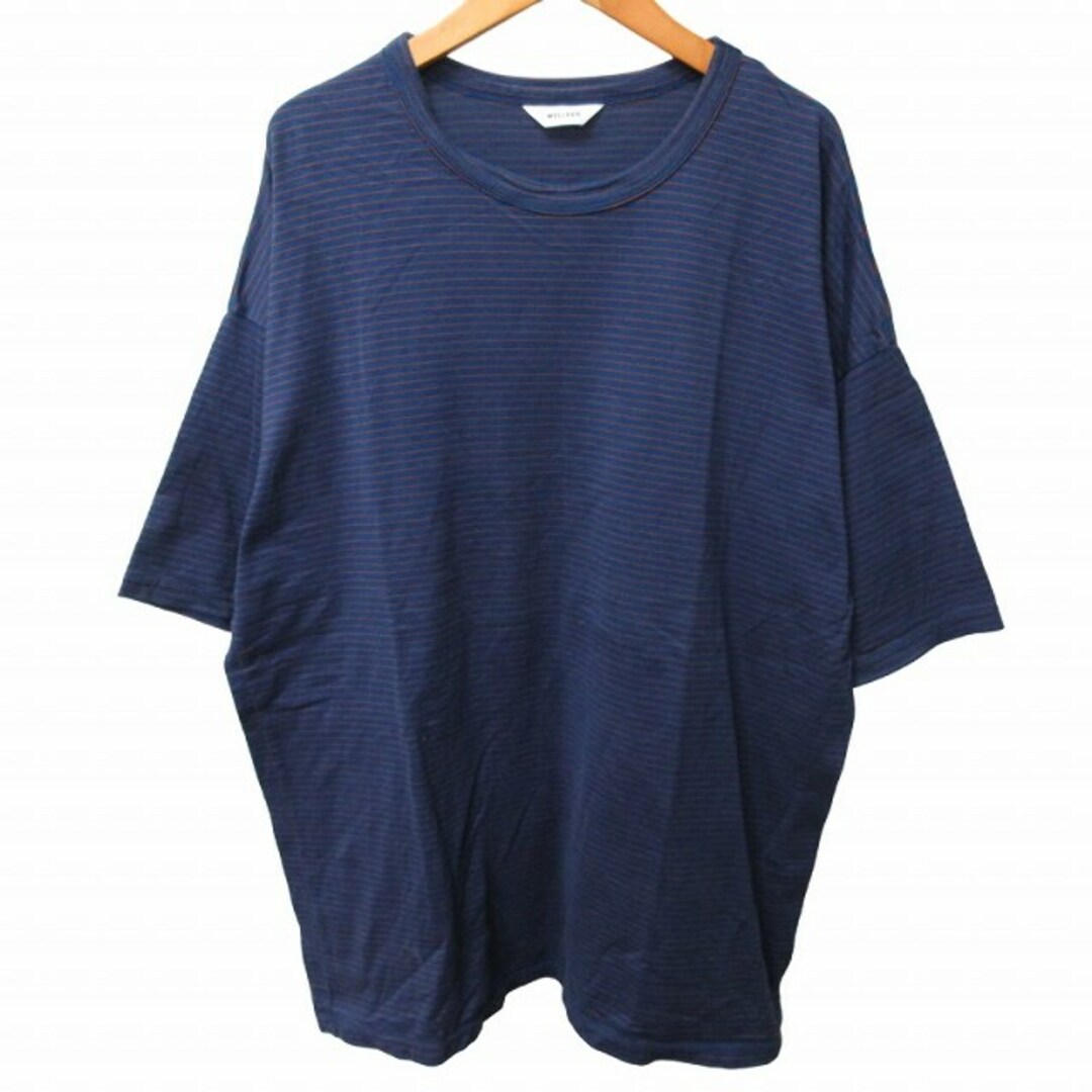 ウェルダー WELLDER 近年 ボーダーTシャツ カットソー 紺 L-XL メンズのトップス(Tシャツ/カットソー(半袖/袖なし))の商品写真