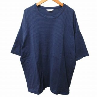 ウェルダー WELLDER 近年 ボーダーTシャツ カットソー 紺 L-XL(Tシャツ/カットソー(半袖/袖なし))