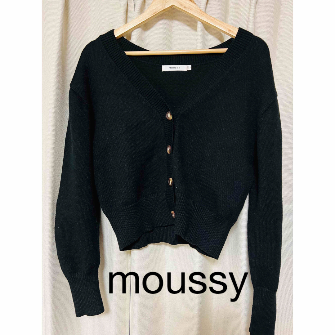 moussy(マウジー)のmoussy ニットカーディガン レディースのトップス(カーディガン)の商品写真