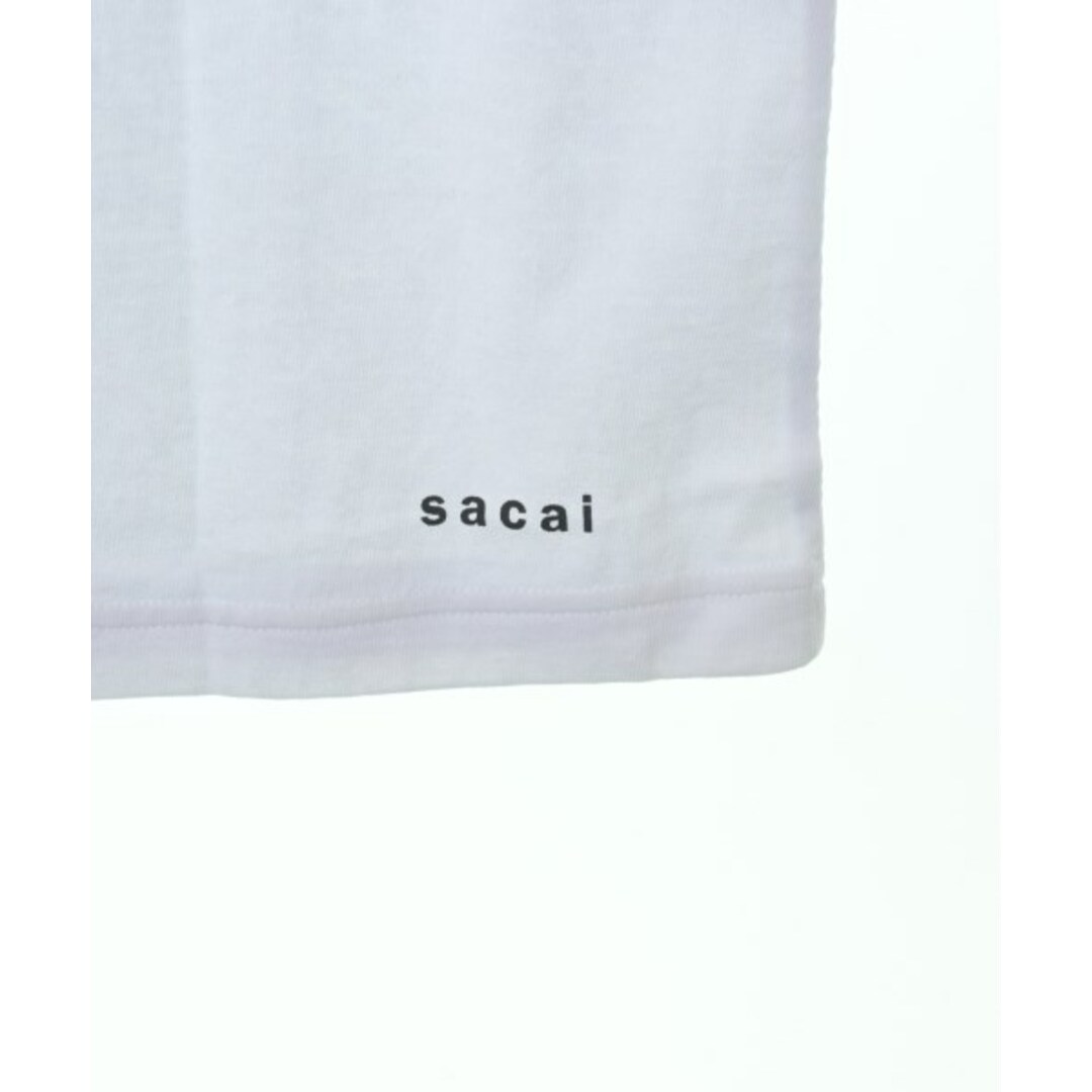 sacai(サカイ)のsacai サカイ Tシャツ・カットソー 3(L位) 白 【古着】【中古】 メンズのトップス(Tシャツ/カットソー(半袖/袖なし))の商品写真