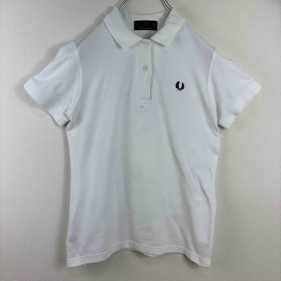 FRED PERRY(フレッドペリー)のフレッドペリー　ポロシャツ　レディース　G3 白　uk8 S EUR36 レディースのトップス(ポロシャツ)の商品写真