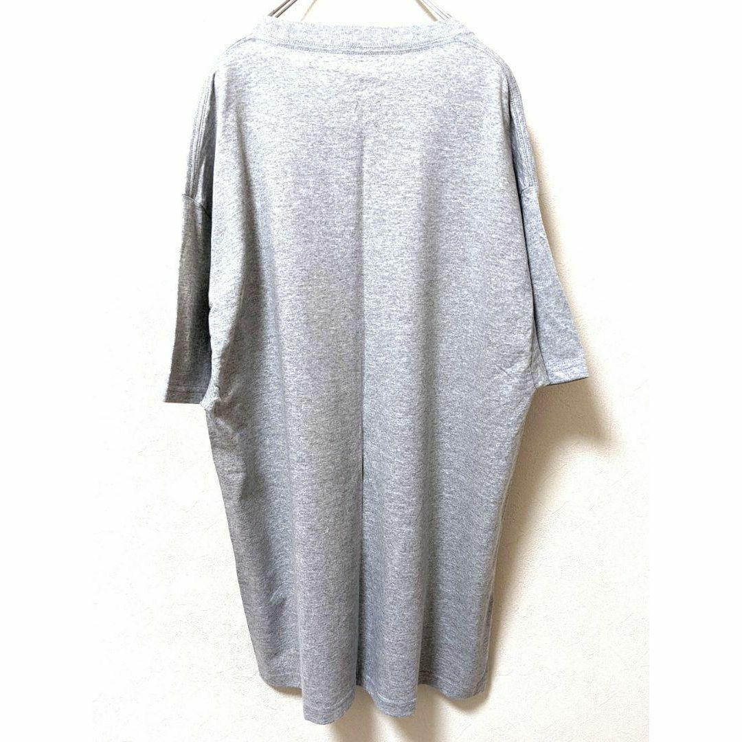 カードル バージニアテックフットボール Tシャツ グレー 灰色 L 古着 メンズのトップス(Tシャツ/カットソー(半袖/袖なし))の商品写真