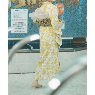 idem original flower YUKATA 浴衣(ロングワンピース/マキシワンピース)