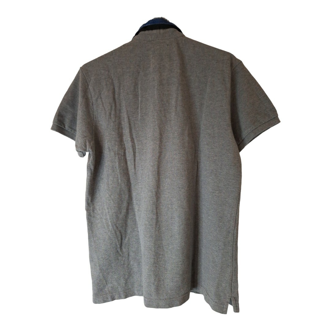 DIESEL(ディーゼル)のDIESEL　ディーゼル　デニム製襟ポロシャツ　グレー　Lサイズ メンズのトップス(ポロシャツ)の商品写真