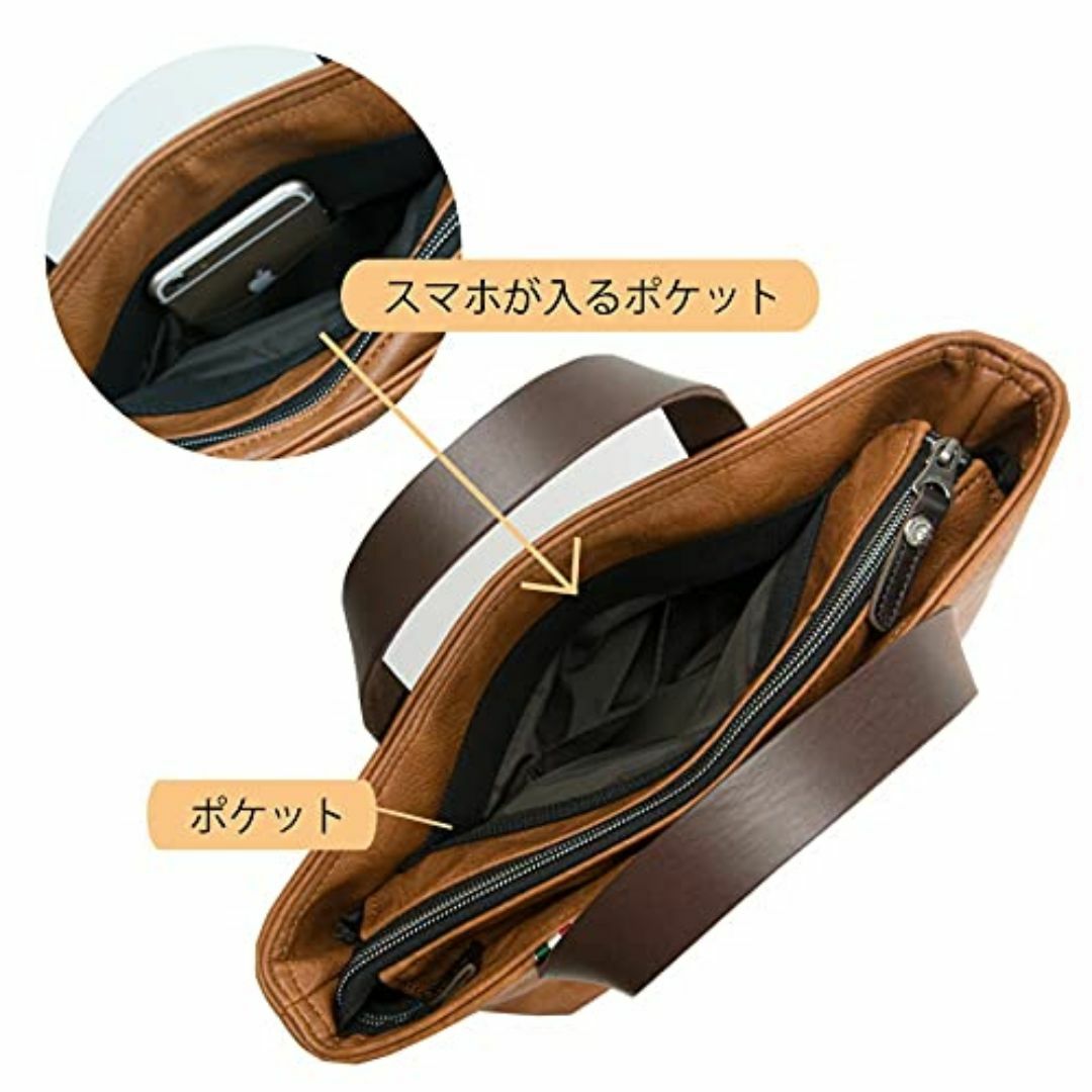 【色: グリーン】[ムスタッシュ] トートバッグ メンズ 小さめ b5 メンズ手 メンズのバッグ(その他)の商品写真