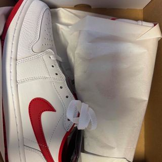 ナイキ(NIKE)のエアジョーダン 1 LOW OG "White/ Red" (スニーカー)