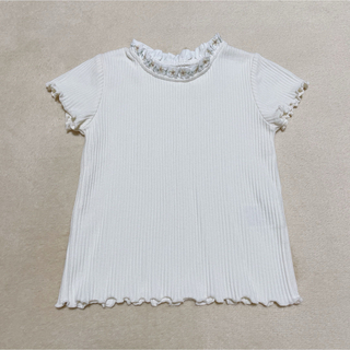 バースデイ(バースデイ)のバースデイ　mamaraku ママラク　半袖　トップス　白　90(Tシャツ/カットソー)
