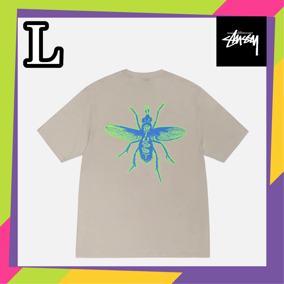 STUSSY(ステューシー)の即完売 Stussy HOUSEFLY TEE ベージュ L メンズのトップス(Tシャツ/カットソー(半袖/袖なし))の商品写真