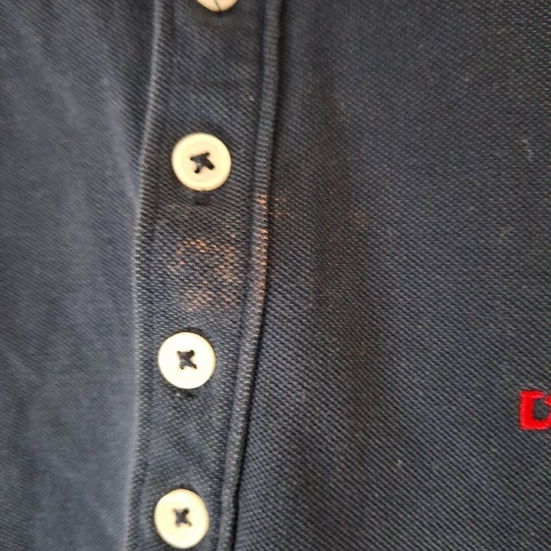DIESEL(ディーゼル)のDIESEL　ディーゼル　ツートンカラーポロシャツ　ネイビー　Sサイズ メンズのトップス(ポロシャツ)の商品写真