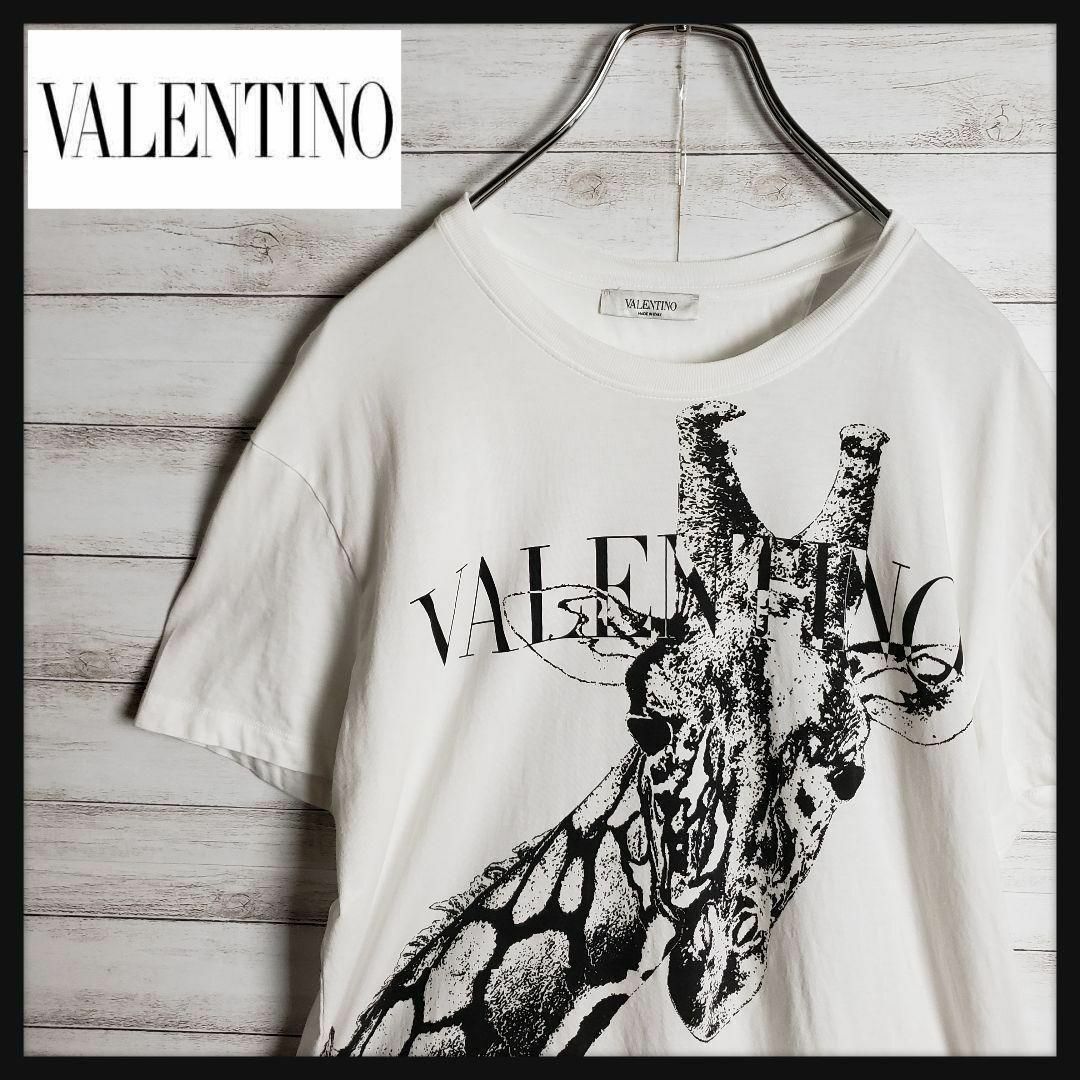 VALENTINO(ヴァレンティノ)の【入手困難】ヴァレンチノ キリン アニマル ロゴT Tシャツ レア Mサイズ メンズのトップス(Tシャツ/カットソー(半袖/袖なし))の商品写真