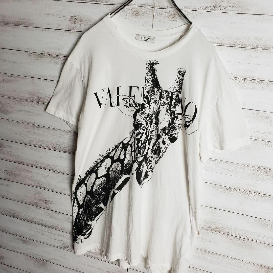 VALENTINO(ヴァレンティノ)の【入手困難】ヴァレンチノ キリン アニマル ロゴT Tシャツ レア Mサイズ メンズのトップス(Tシャツ/カットソー(半袖/袖なし))の商品写真
