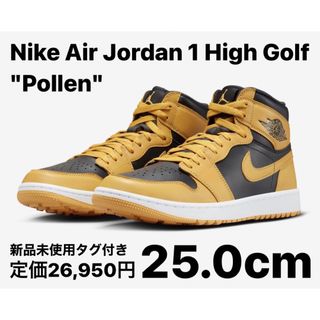 ナイキ(NIKE)のNike Air Jordan 1 High Golf Pollen 25.0(シューズ)