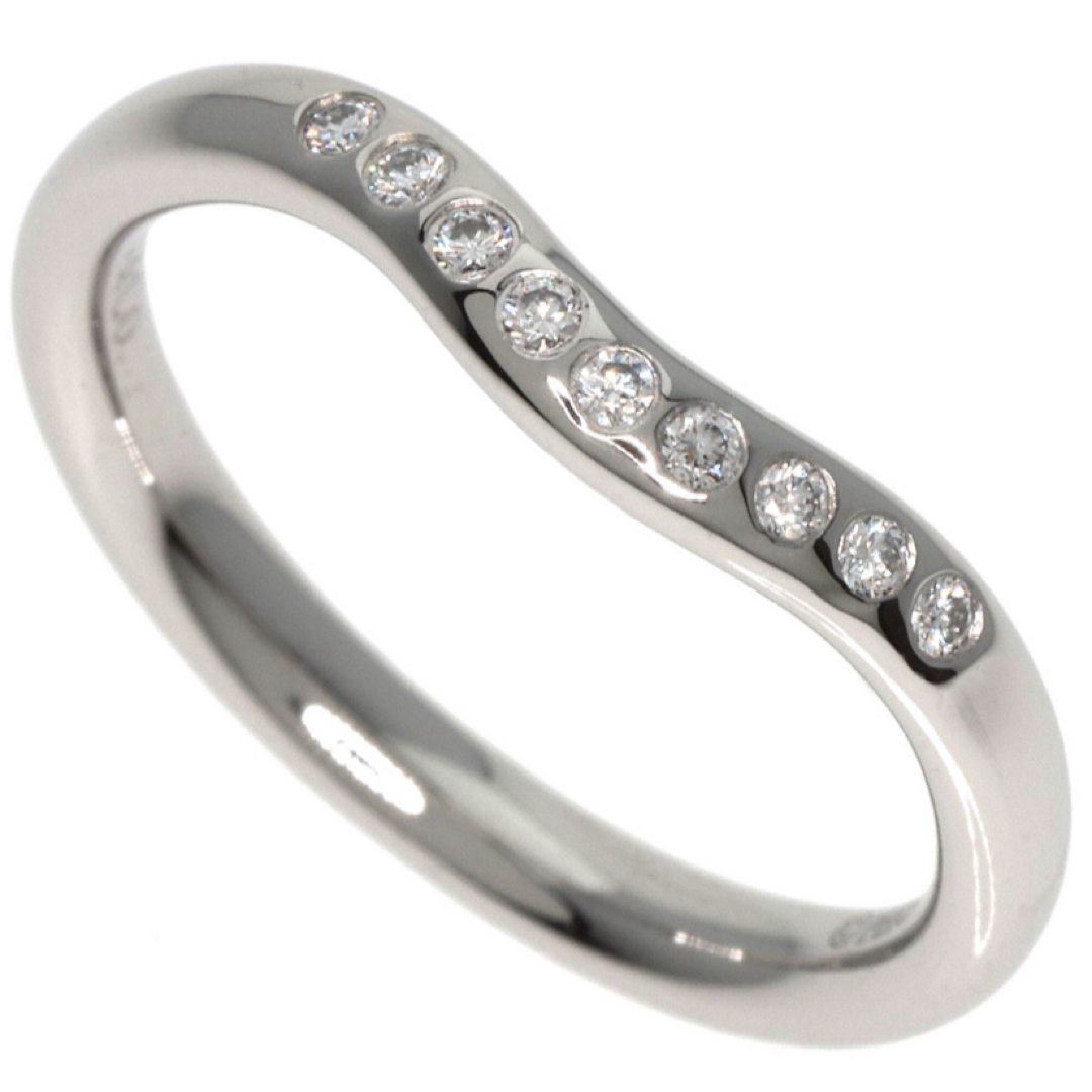 Tiffany & Co.(ティファニー)のティファニー　カーブドバンドリング　PT950 ダイヤモンドリング レディースのアクセサリー(リング(指輪))の商品写真