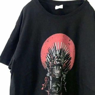 B&C コレクション ロボット メカ Tシャツ L ブラック 黒 古着(Tシャツ/カットソー(半袖/袖なし))