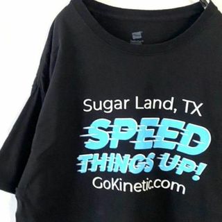 ヘインズ(Hanes)のヘインズ SPEED THINGS UP! Tシャツ L ブラック 黒 古着(Tシャツ/カットソー(半袖/袖なし))