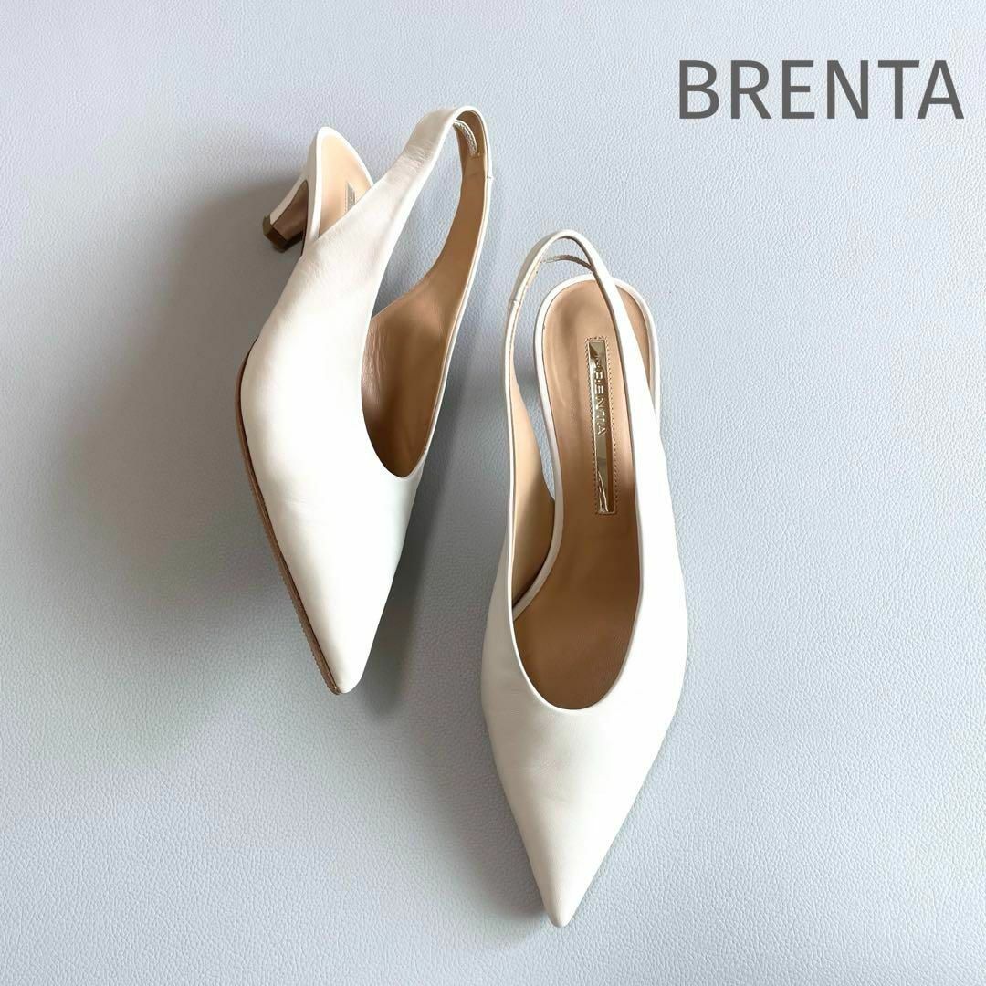 L'Appartement DEUXIEME CLASSE(アパルトモンドゥーズィエムクラス)の＊美品＊BRENTA ブレンタ Back Strap 4cm Heel Mule レディースの靴/シューズ(ミュール)の商品写真