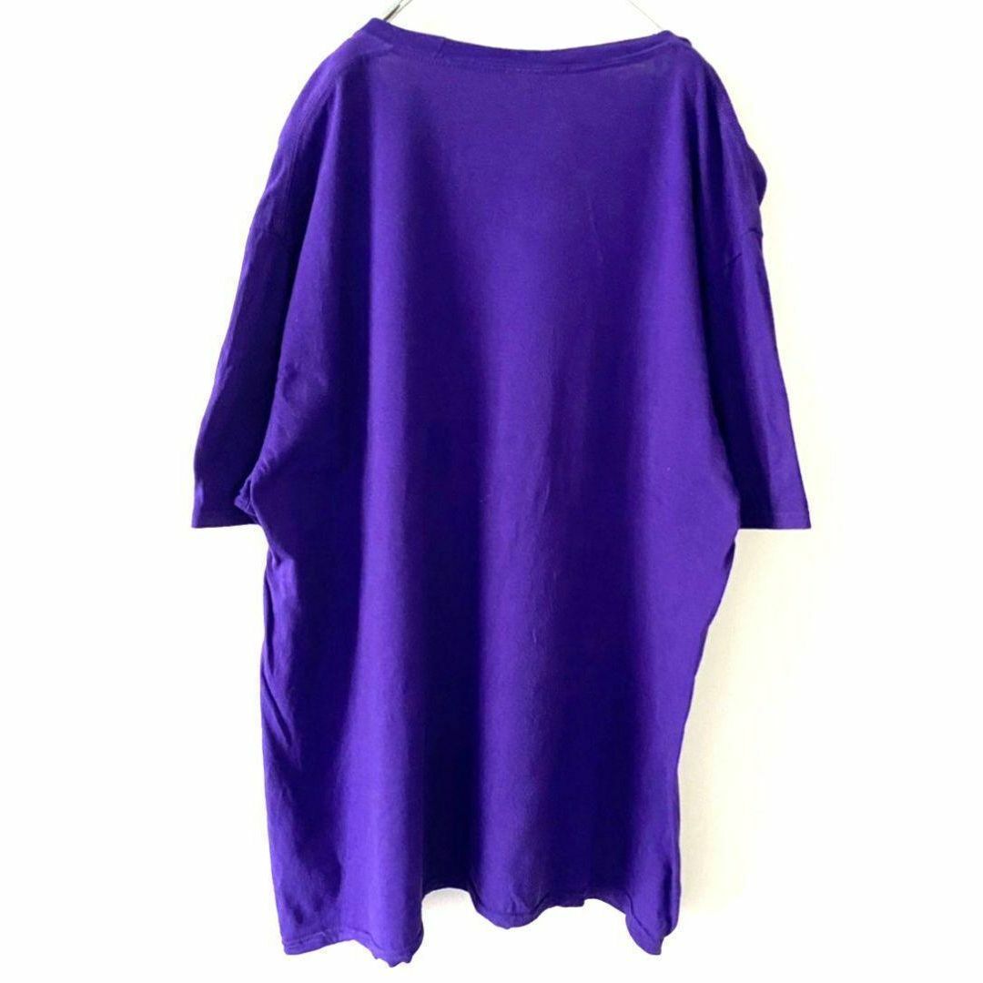 ポート&カンパニー シャイン Shine Tシャツ XL パープル 紫 古着 メンズのトップス(Tシャツ/カットソー(半袖/袖なし))の商品写真
