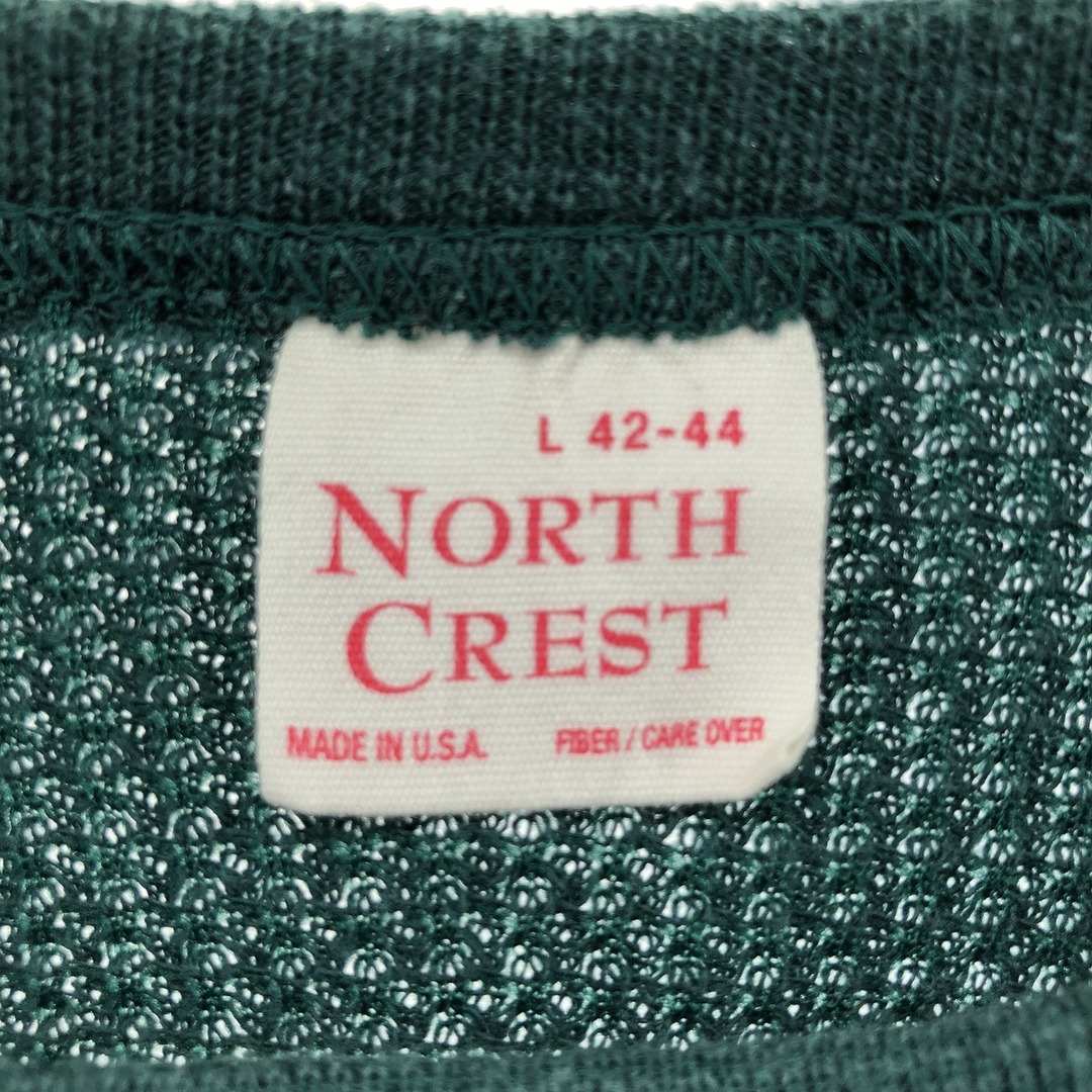 古着 NORTH CREST サーマルロンT ワッフル USA製 メンズS /eaa410589 メンズのトップス(Tシャツ/カットソー(半袖/袖なし))の商品写真
