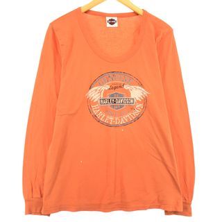 ハーレーダビッドソン(Harley Davidson)の古着 ハーレーダビッドソン Harley-Davidson ロングTシャツ ロンT メンズM /eaa430284(Tシャツ/カットソー(半袖/袖なし))