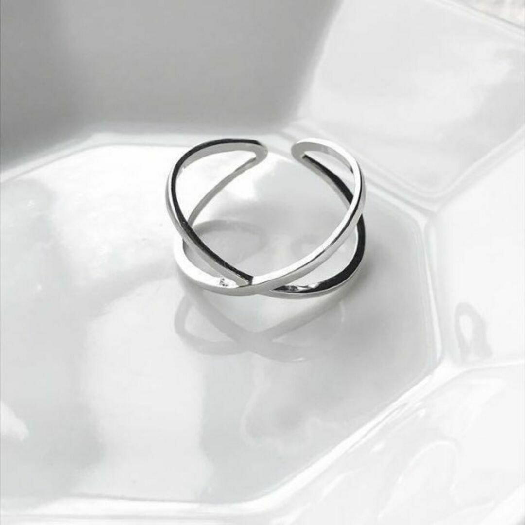 slim クロス ring レディースのアクセサリー(リング(指輪))の商品写真