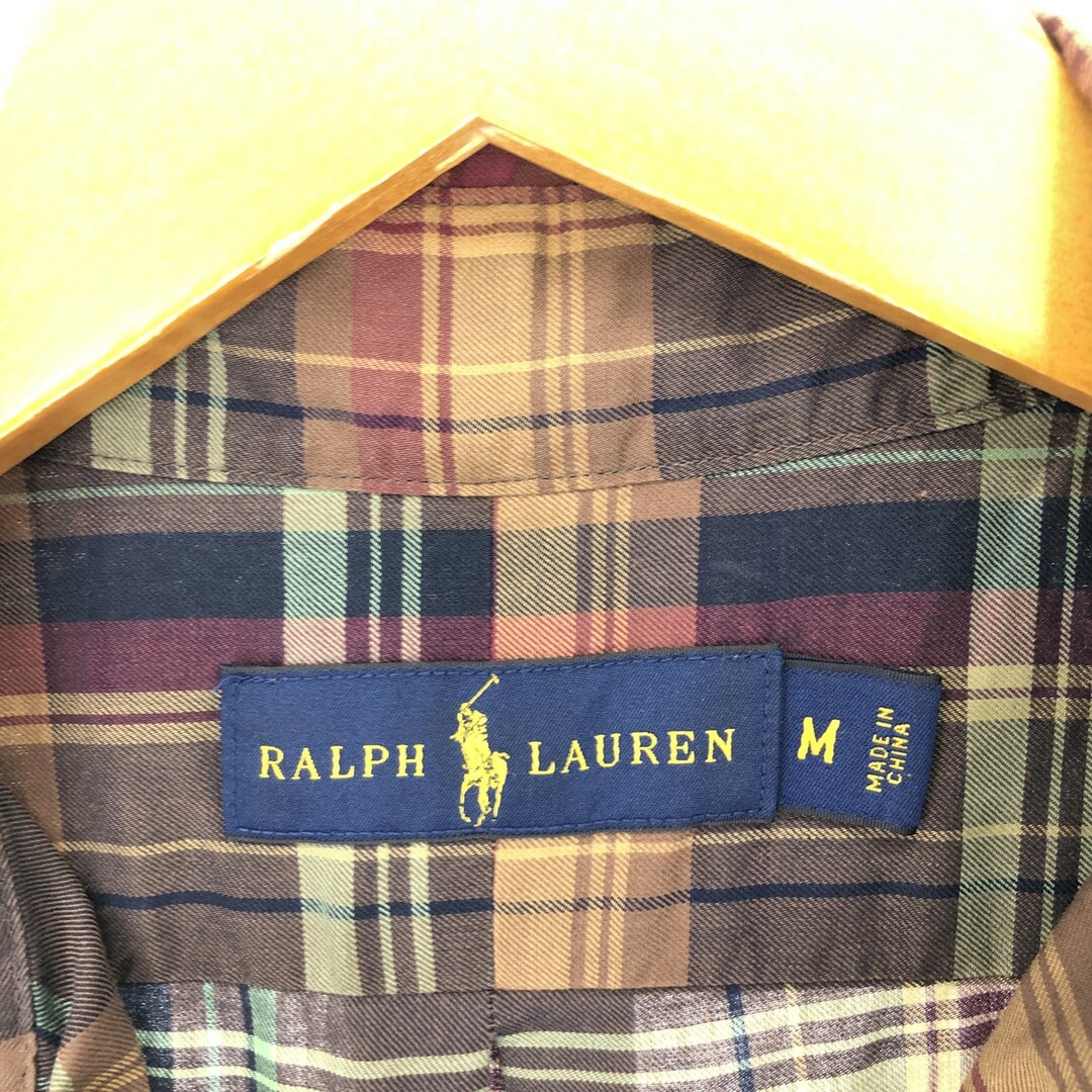 Ralph Lauren(ラルフローレン)の古着 ラルフローレン Ralph Lauren 長袖 ボタンダウンチェックシャツ メンズM /eaa448230 メンズのトップス(シャツ)の商品写真