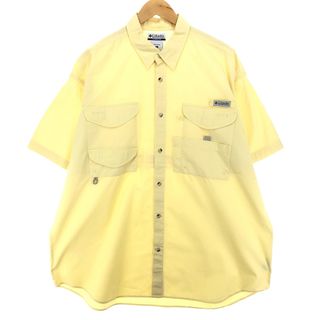 コロンビア(Columbia)の古着 00年代 コロンビア Columbia PFG ボタンダウン 半袖 フィッシングシャツ メンズXL  /eaa448833(シャツ)