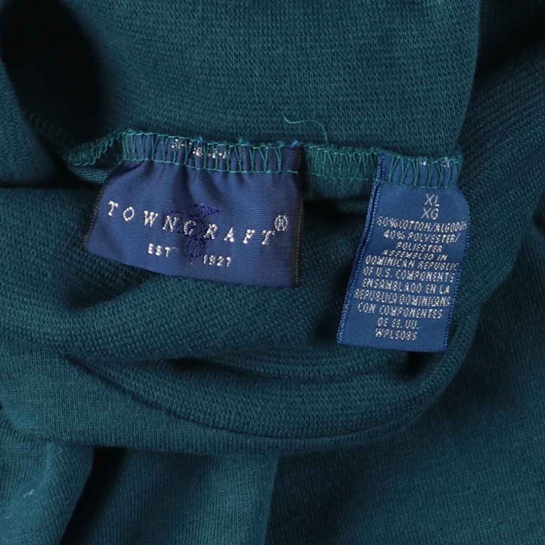 古着 90年代 タウンクラフト TOWN CRAFT タートルネック 無地ポケットロングTシャツ ロンT メンズXL /eaa399842 メンズのトップス(Tシャツ/カットソー(半袖/袖なし))の商品写真