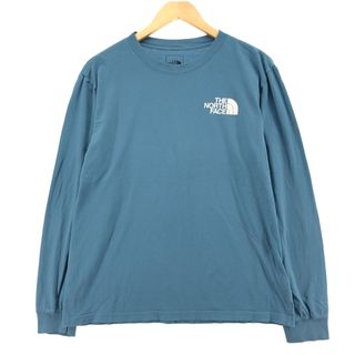 ザノースフェイス(THE NORTH FACE)の古着 ザノースフェイス THE NORTH FACE バックプリント ロングTシャツ ロンT メンズM /eaa399894(Tシャツ/カットソー(半袖/袖なし))