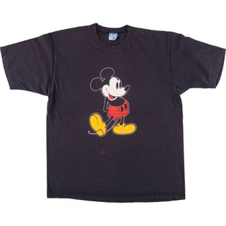 古着 90年代 DISNEY MICKEY MOUSE ミッキーマウス キャラクタープリントTシャツ USA製 メンズXL ヴィンテージ /eaa447124(Tシャツ/カットソー(半袖/袖なし))