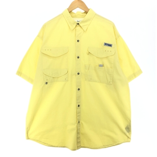 コロンビア(Columbia)の古着 コロンビア Columbia PFG ボタンダウン 半袖 フィッシングシャツ メンズXL /eaa448834(シャツ)