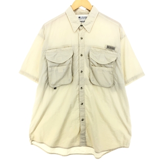 コロンビア(Columbia)の古着 90~00年代 コロンビア Columbia PFG 半袖 フィッシングシャツ メンズL /eaa448841(シャツ)